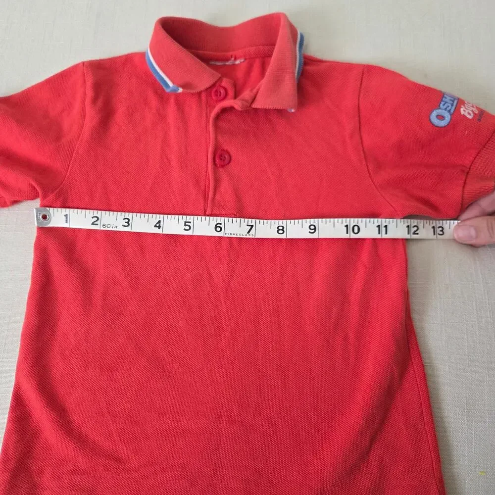 Vintage Oshkosh Red Polo Shirt 3t